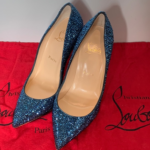 🔥NEW CL Blue Embellished Pigalle Follies - Picture 2 of 5